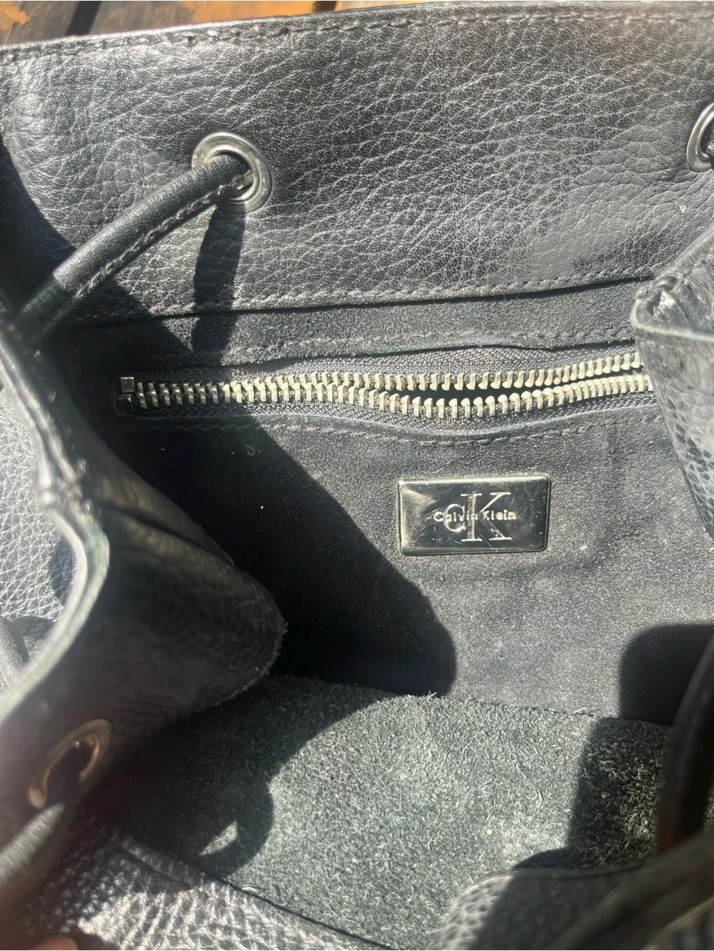 Leather Calvin Klein mini backpack